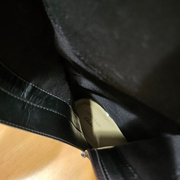 Clarks Collection Women's Ultimate Comfort Riding Boots Black Leather Size 11M - Picture 12 of 12